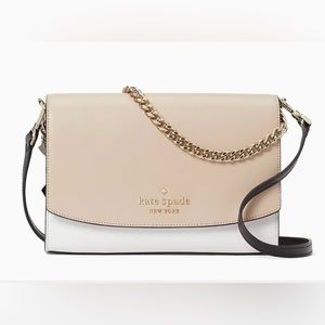 Kate Spade carson colorblock saffiano leather crossbody with Staci Card Holder